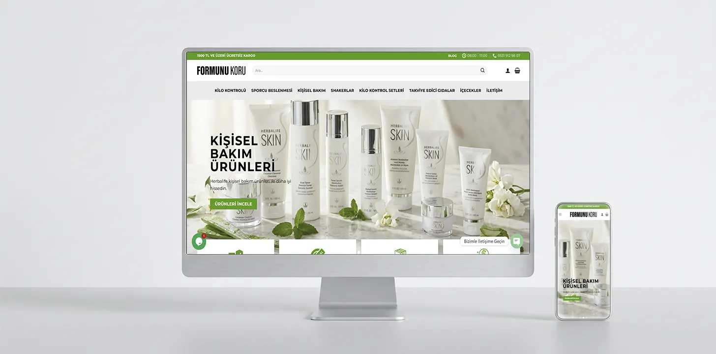 Formunu Koru e-ticaret projesi