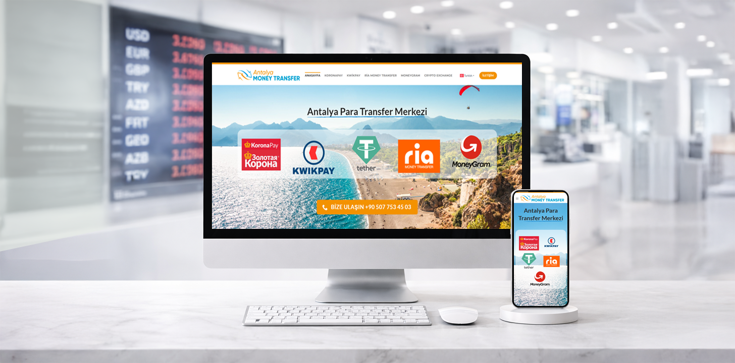 Antalya Money Transfer web tasarım projesi