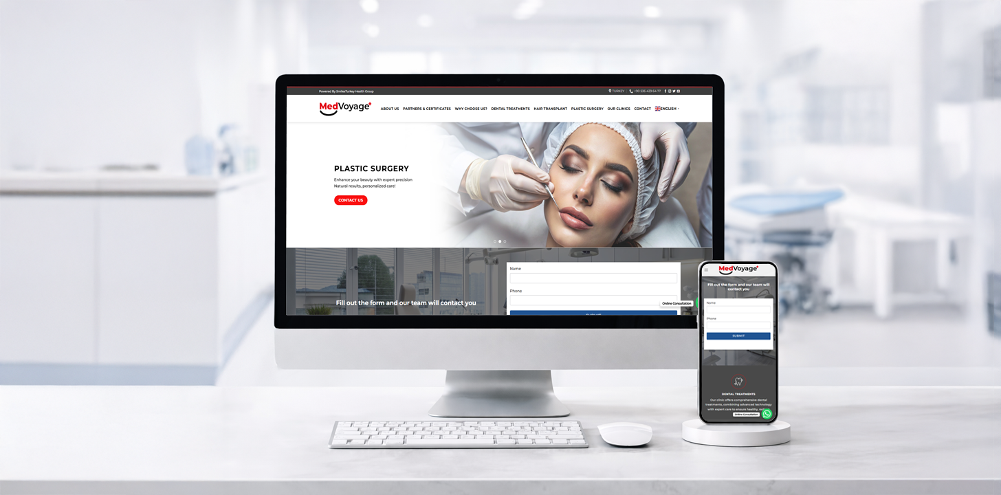Med Voyage web tasarım projesi